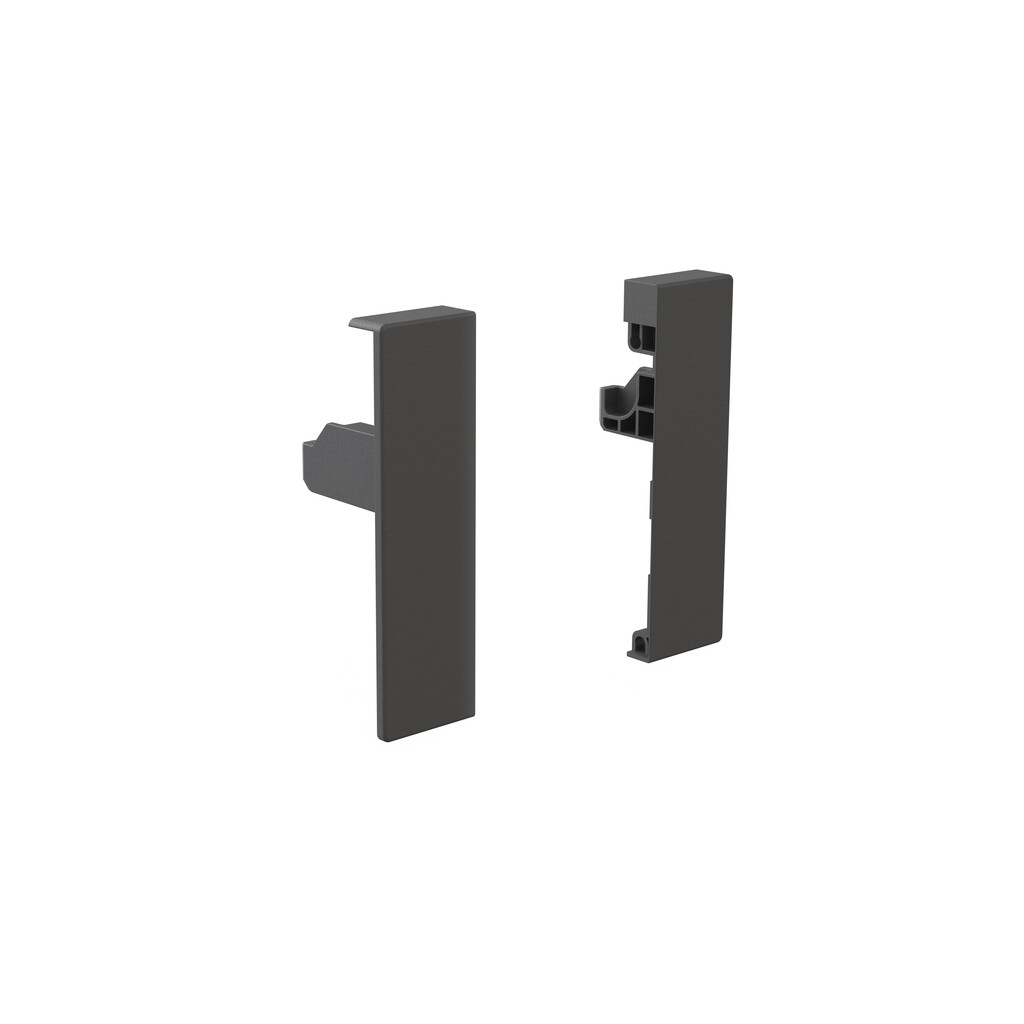 Pair of Vertex Internal frontal drawer hooks height 93mm, Plastic, Anthracite Grey-Primary