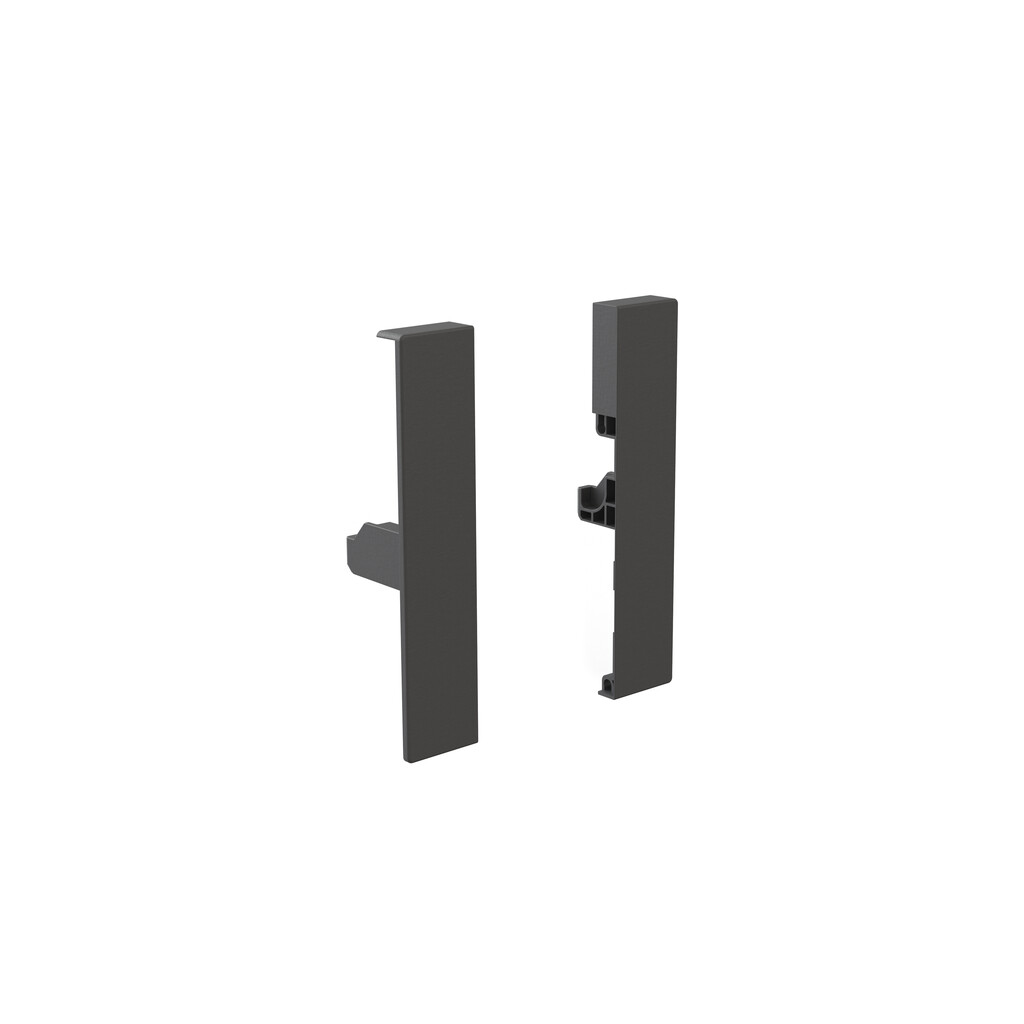 Pair of Vertex Internal frontal drawer hooks height 131mm, Plastic, Anthracite Grey-Primary