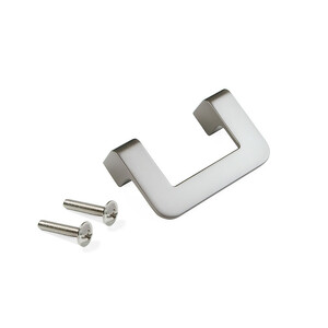 Furniture handle Nagoya, L80mm, 64mm interaxis, Zamak, Satin finished nickel product photo