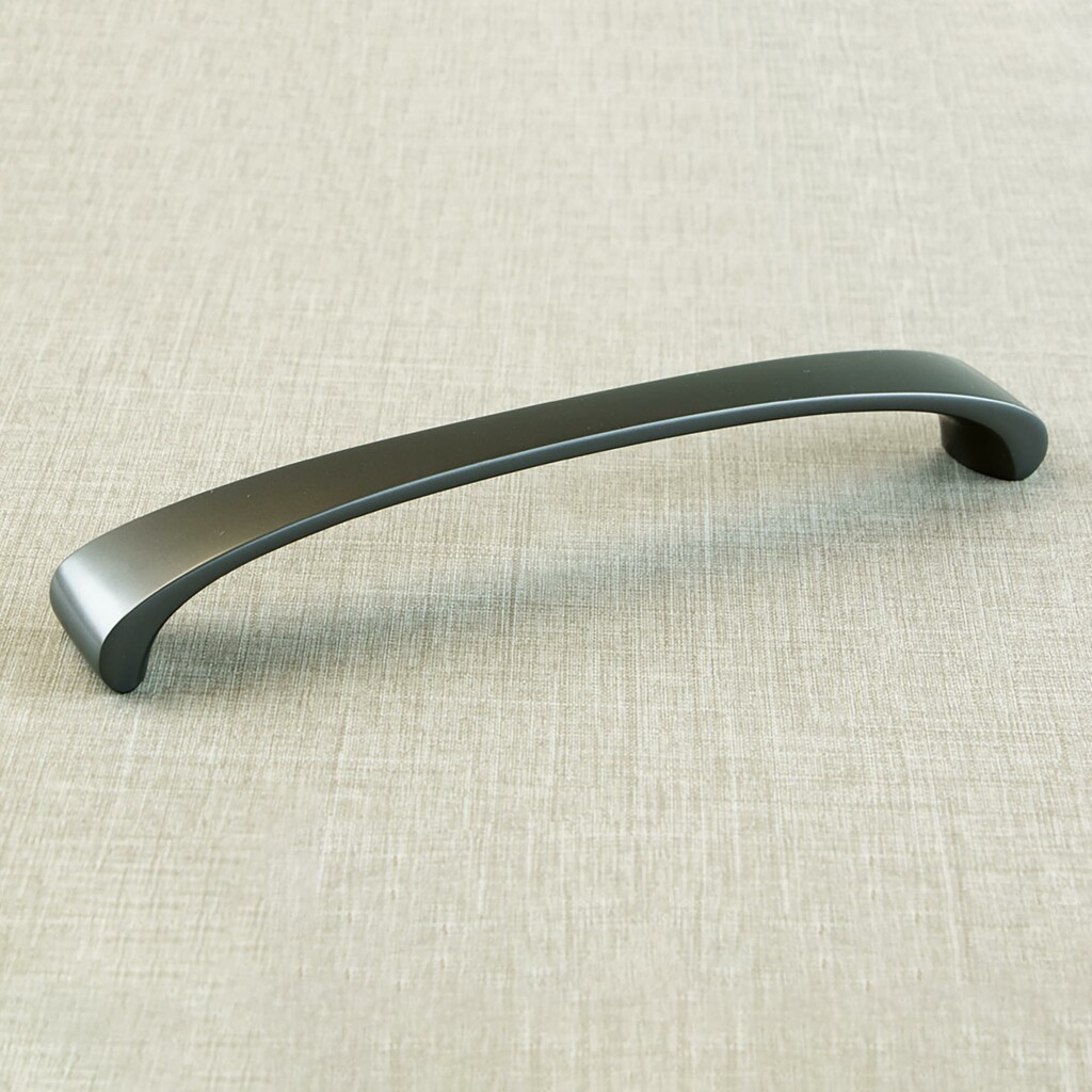 Poignée pour meble Kyoto, L 110 mm, entraxe 96 mm, Titane, Zamak-3