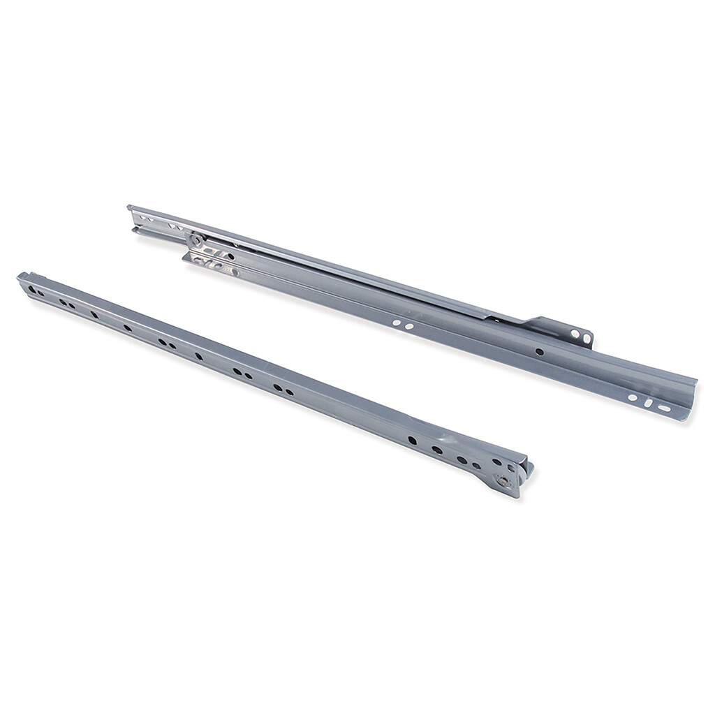 Satz von 5 Schubladenführungen T30, Drop Lock, Länge 350mm, TeilVollauszug, Stahl, Metallic Grau-3