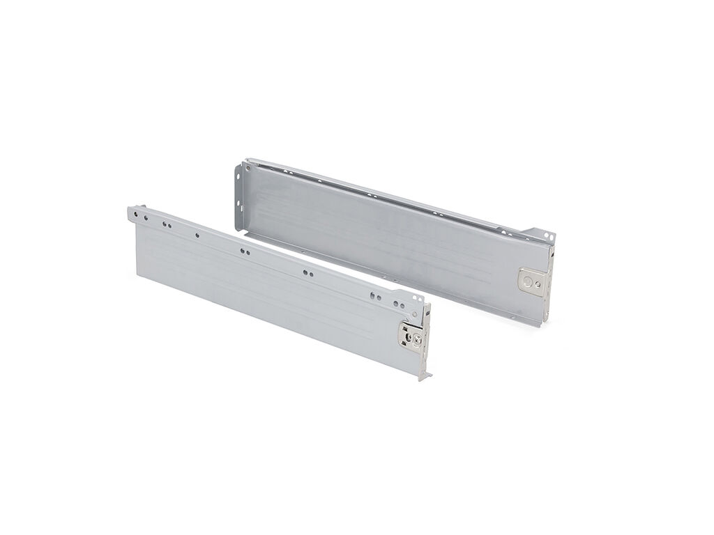 Lot of 10 Ultrabox kitchen drawers, height 118mm, depth 400mm, Steel, Metallic Grey-5