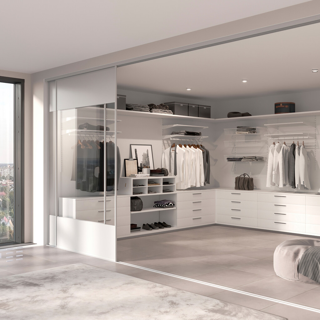 Satz von 20 Holz Jagmet, Profilabstand 32mm, Länge 470mm, Stahl, Weiß-4