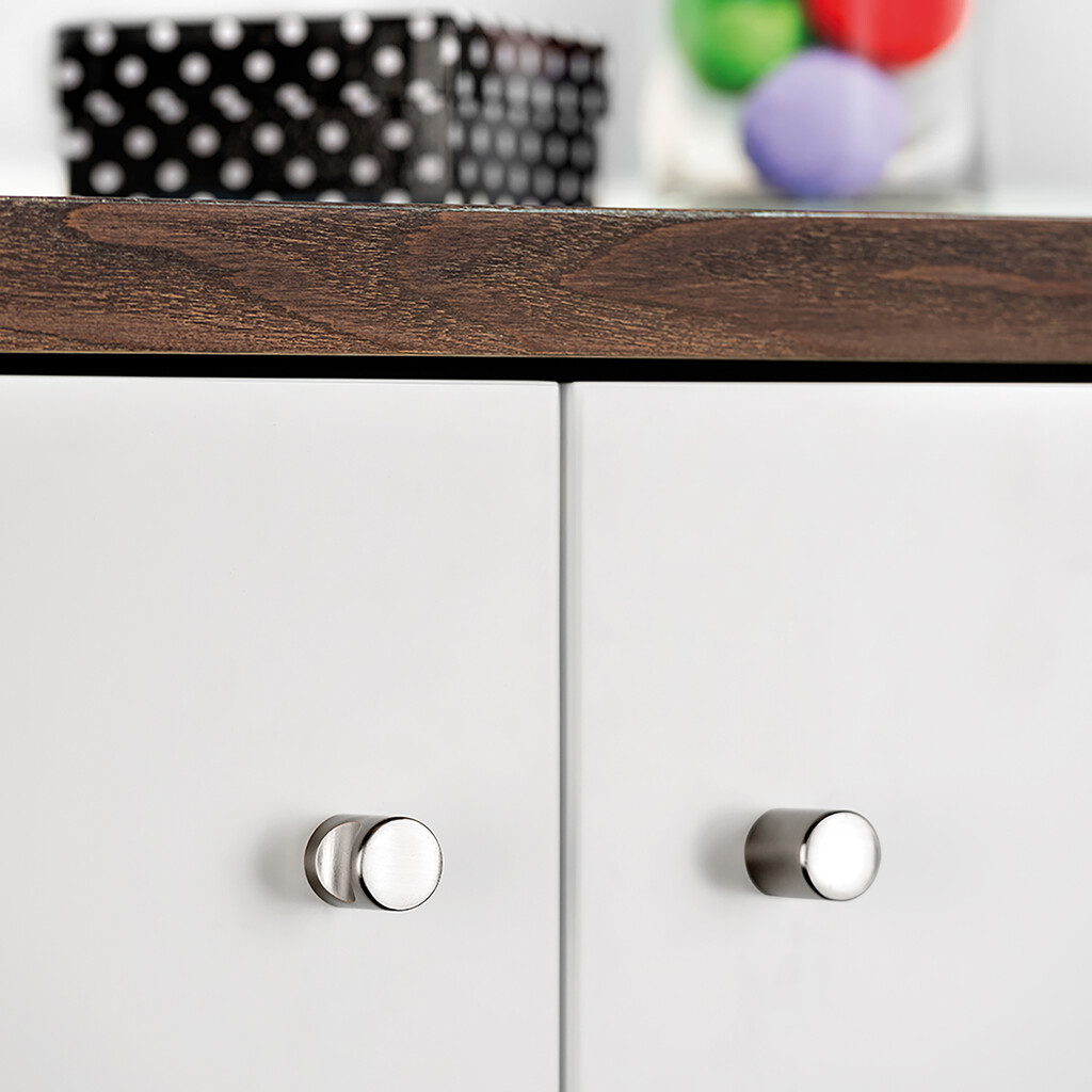 thumbnail image 2 of Emuca Marrakech Cabinet Knob – Black Paint, Zamak Construction, Wardrobe/Drawer Pull Handle 2 of 4