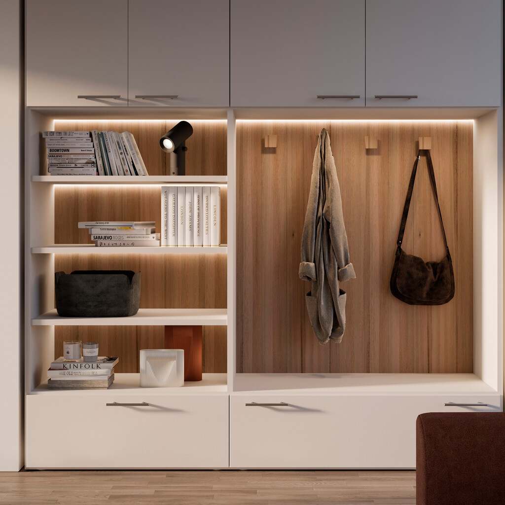 Lot von 10 Möbelgriffe Orlando, L464mm, 384mm Achsenabstand, Stahl, Nickel satiniert-8