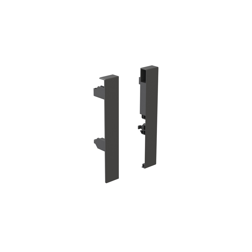 Pair of Vertex Internal frontal drawer hooks height 178mm, Plastic, Anthracite Grey-Primary