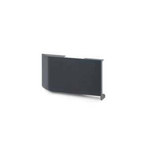 hanger cover for wall units Holdy, Left, Plastic, Plastic, Anthracite grey plastic product photo