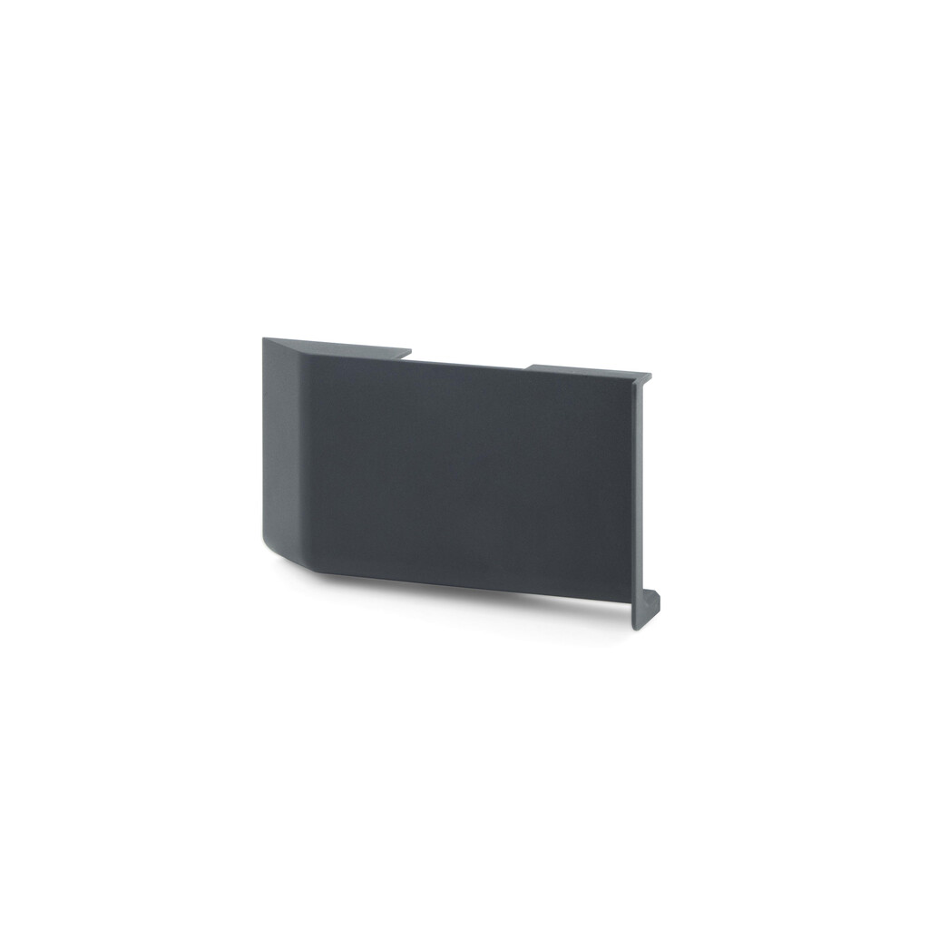 hanger cover for wall units Holdy, Left, Plastic, Plastic, Anthracite grey plastic-Primary