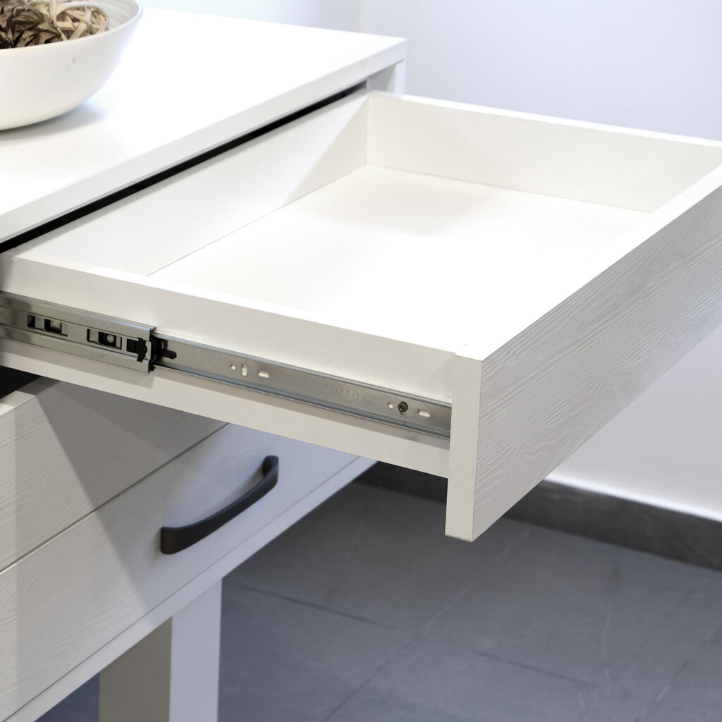 Satz Vollauszug-KugellagerKorpusschieneen-Satz mit Push und Soft Close, Höhe 45mm, Länge 600mm, Stahl, Verzinkt-2