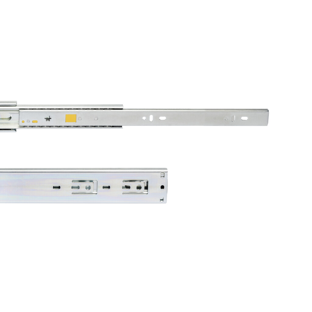 Satz Vollauszug-KugellagerKorpusschieneen-Satz mit Push und Soft Close, Höhe 45mm, Länge 600mm, Stahl, Verzinkt-4