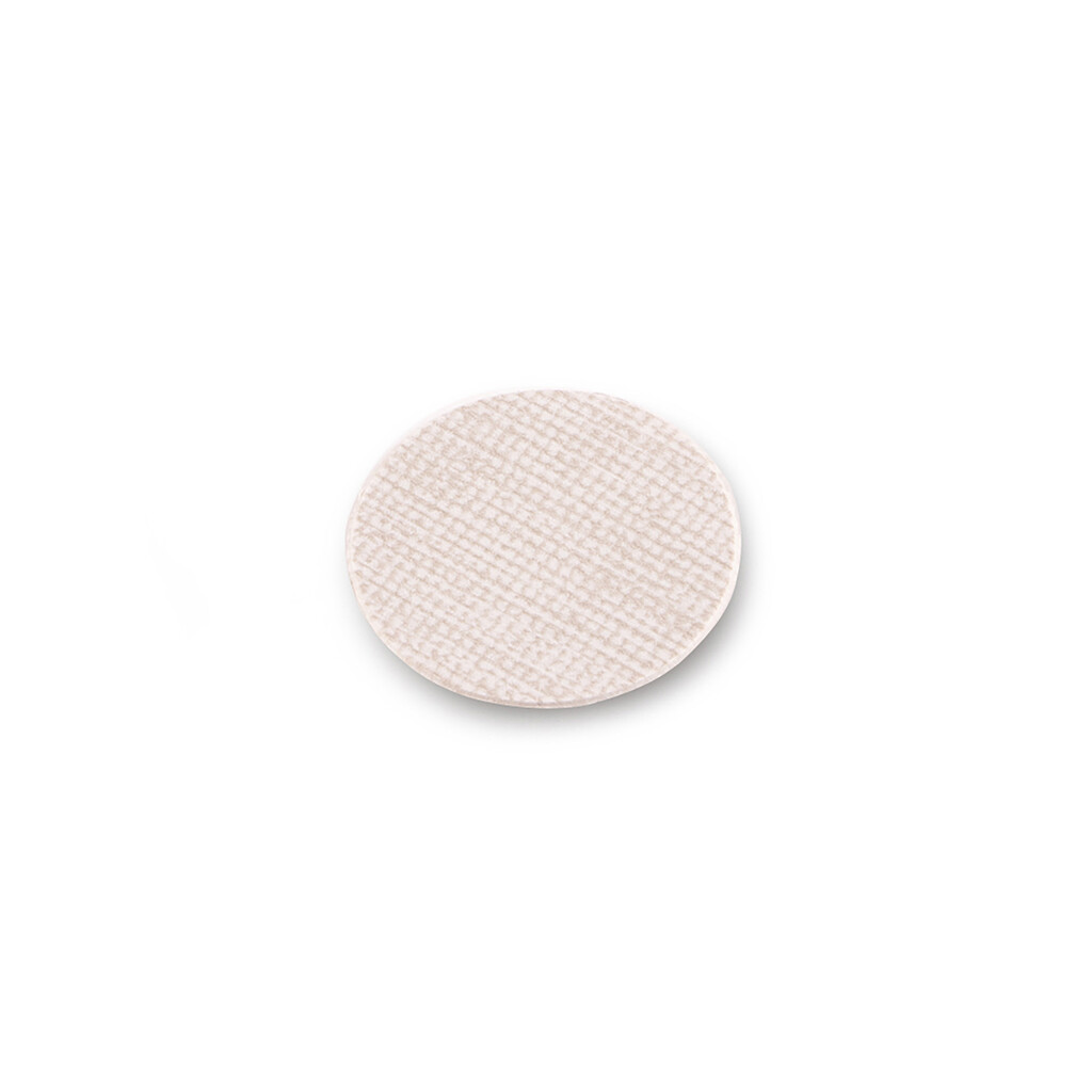 Adhesive cover for screws, diametre 13mm, Plastic, Beige textile effect-1