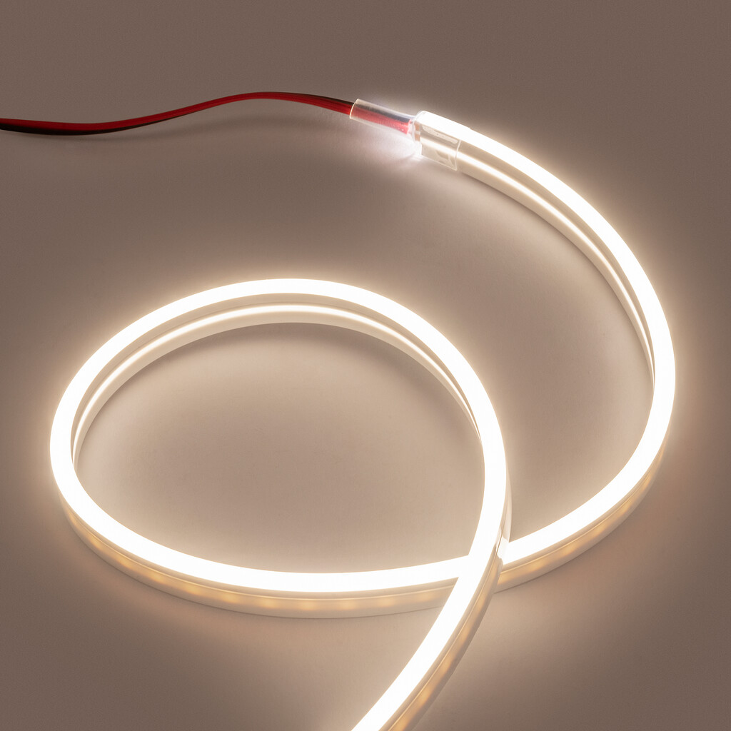 LED Strip 4x11 Neonlynx V, 7,6W/m IP65 (24V DC), length 3.024mm, Warm White light 2.700K, Plastic-5