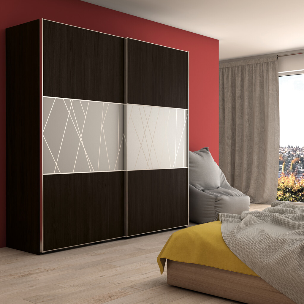 Set aus Space Ober- und Unterwagenset, Innentür LINKS, 3-türiger Schrank, Stahl und Kunststoff und Aluminium-4