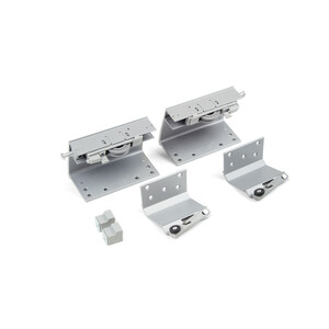 Kit of Space top and bottom trolley pair kit, outer door, 23mm thick, Steel and Plastic and Aluminium product photo