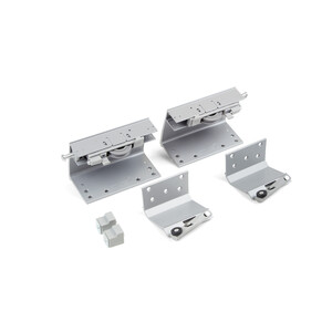Kit of Space top and bottom trolley pair kit, outer door, 35mm thick, Steel and Plastic and Aluminium product photo