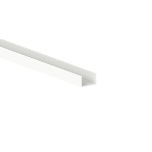 Perfis U Placard U19x14, 2,35 m, Pintado branco, Alum&iacute;nio fotografia do produto