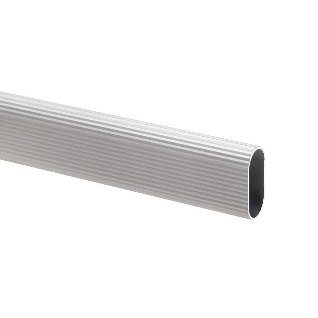 Aluminium wardrobe rail, m, Matt anodized, Aluminium-Primary