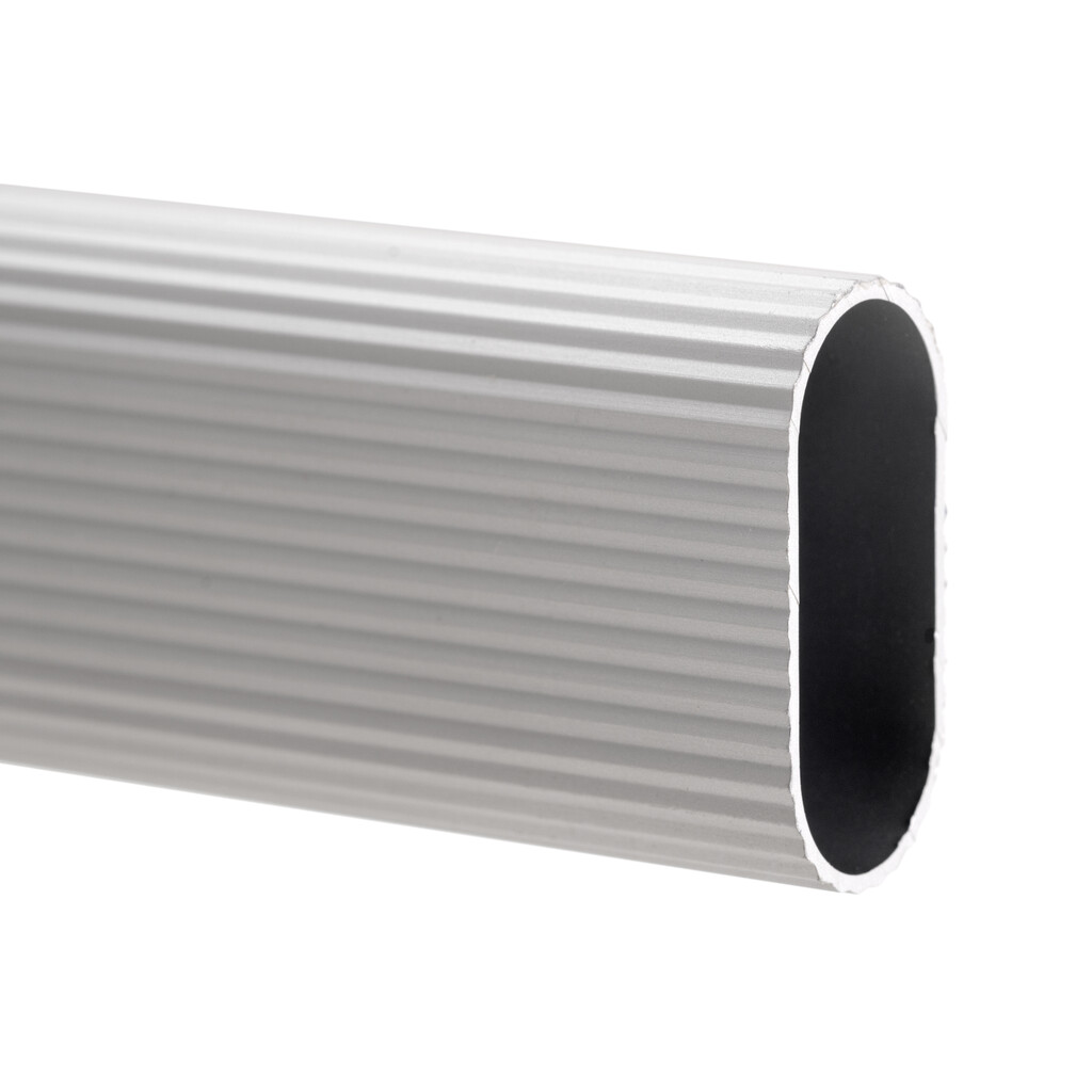 Aluminium wardrobe rail, m, Matt anodized, Aluminium-4