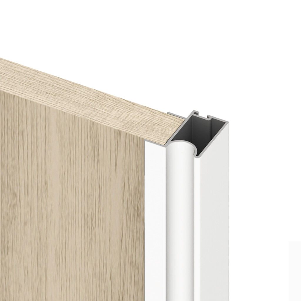 Griff für Schiebetüren Wave 19, 2,35 m, Weiß, Aluminium-2