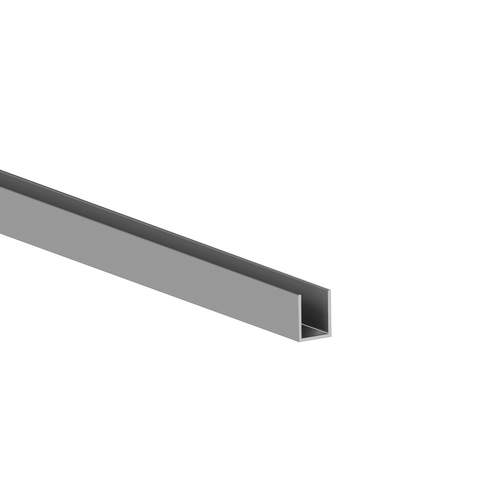 Travesaño Placard U10x16, longitud 2.35m, Aluminio, Anodizado mate-Primary