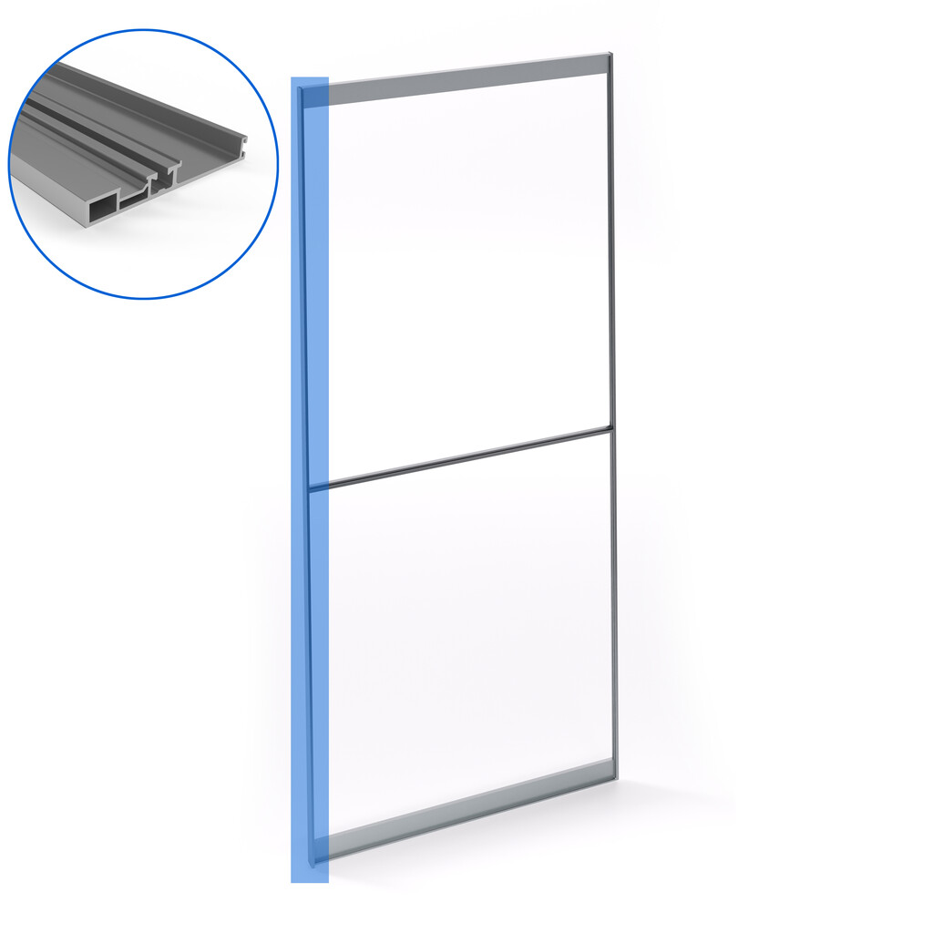 Free profiles, 2,6 m, Matt anodized, Aluminium-10
