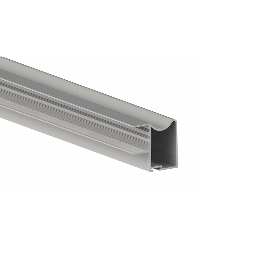 Handle for wardrobe Wave 16, 2,7 m, Matt anodized, Aluminium-Primary