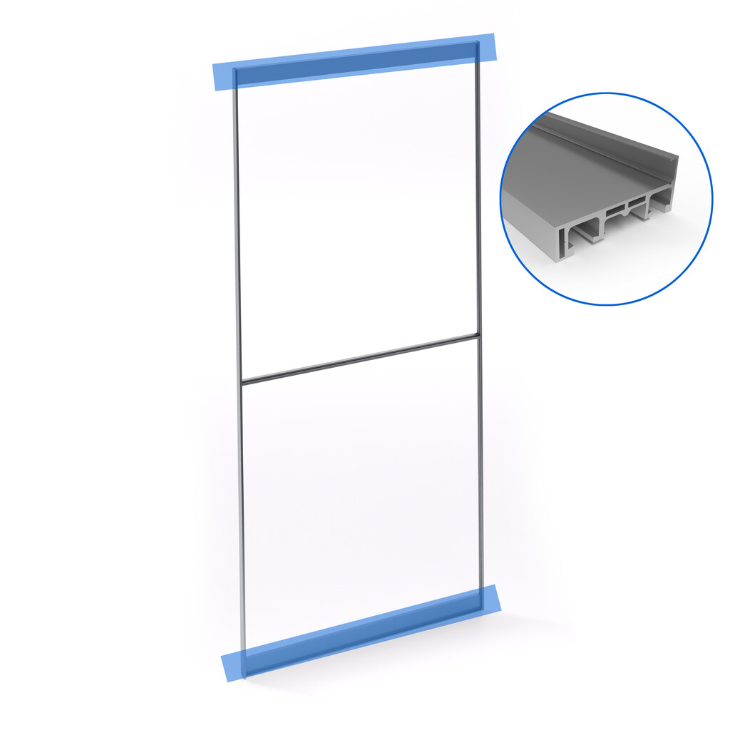 Profils Free, 2,35 m, Anodisé mat, Aluminium-10
