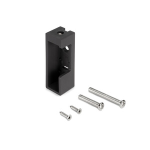 Support pour barre d'armoire Luxe, Gauche, Plastique moka, Plastique photo du produit