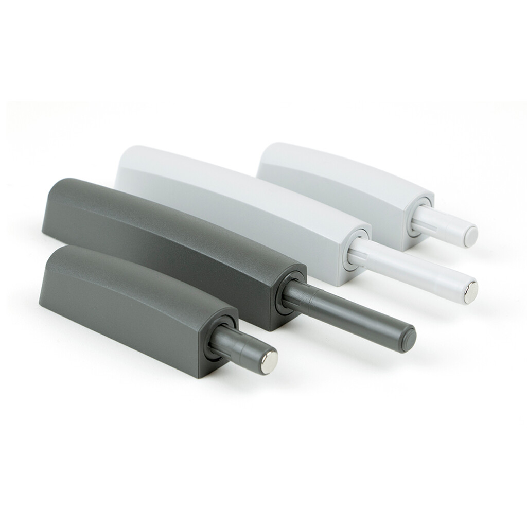 support with cover to be screwed to the furniture Push hooks, for lengths 76.5 and 80mm, Plastic, Anthracite grey-3