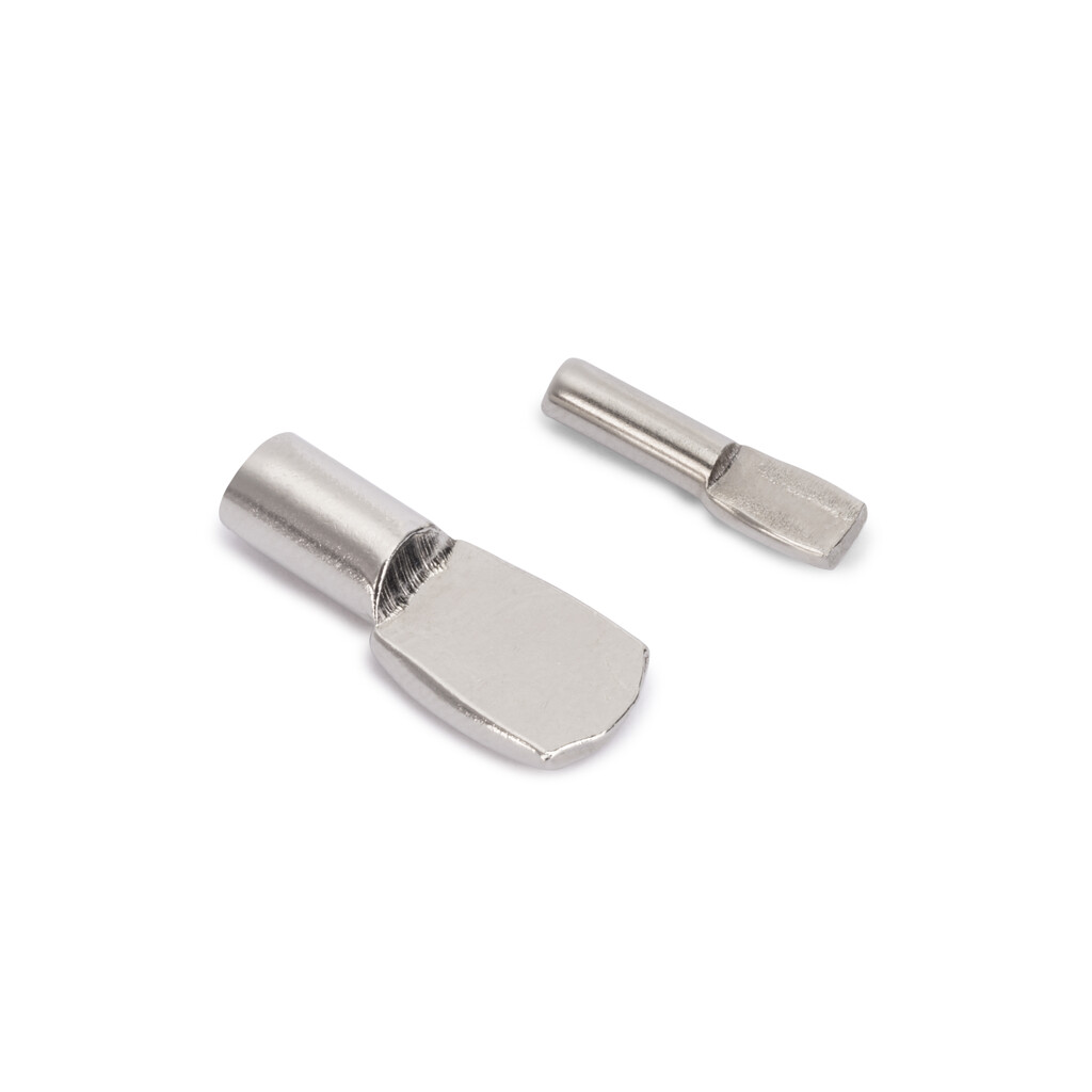 Wooden shelf support spoon, diametre 3mm, Steel, Nickel plated-3