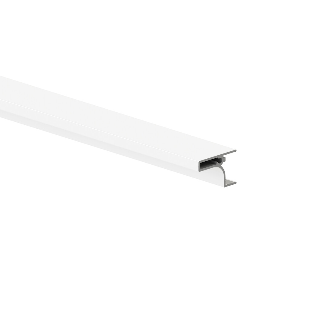 Profil Gola Top à enfoncer pour meubles de cuisine, longueur 2,35m, épaisseur 19mm, Aluminium, peint blanc-Primary