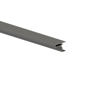 Perfil Gola Top a presi&oacute;n para muebles de cocina, longitud 2,35m, espesor 19mm, Aluminio, Gris antracita foto del producto