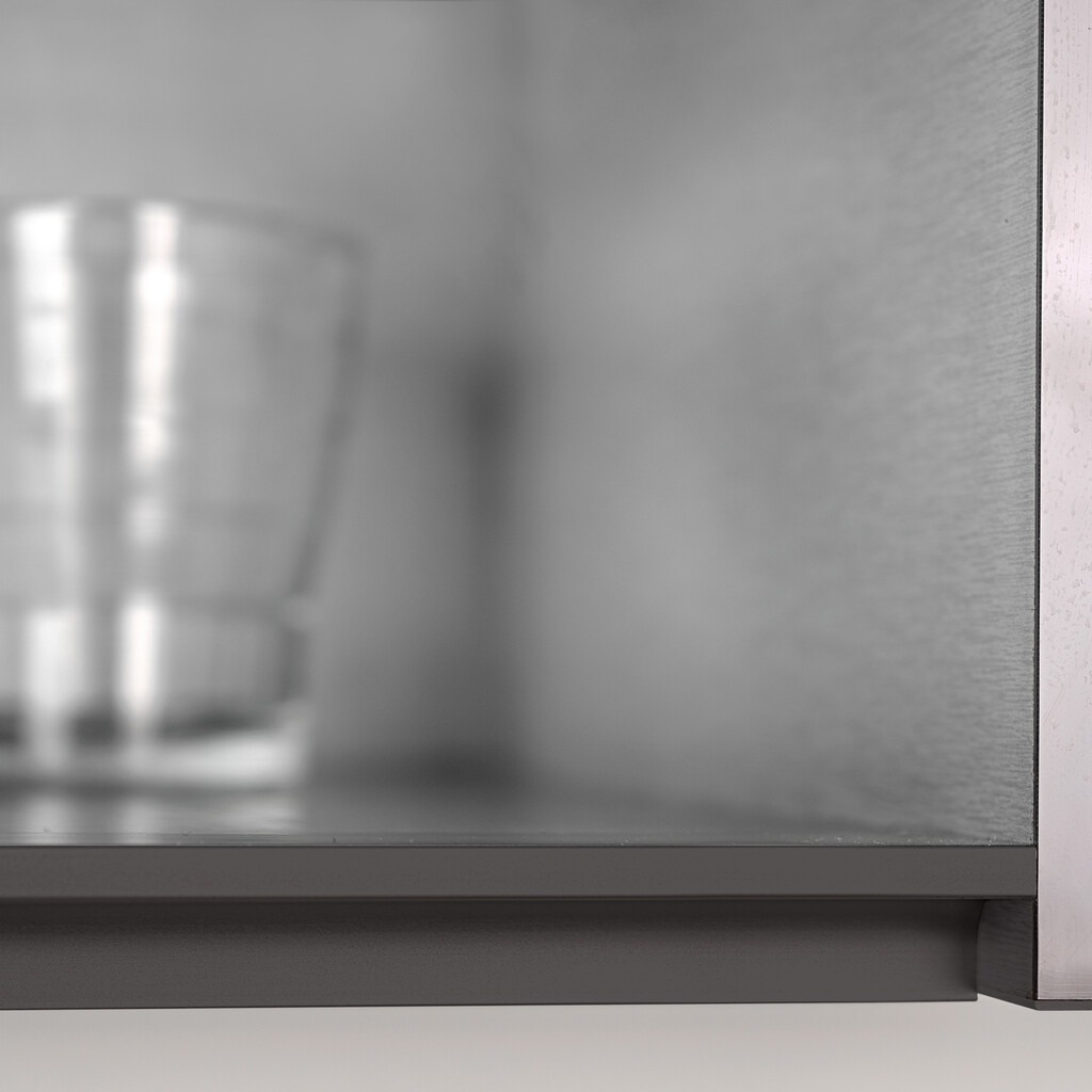 Perfil Gola Top a presión para muebles de cocina, longitud 2,35m, espesor 19mm, Aluminio, Gris antracita-3
