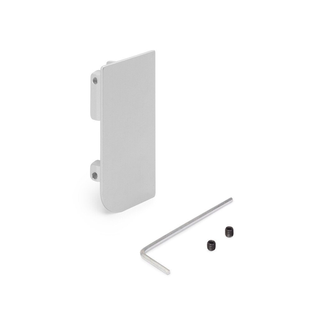 Couvercle Gola pour Profil supérieur pour meubles de cuisine, gauche, aluminium, anodisé mat-Primary