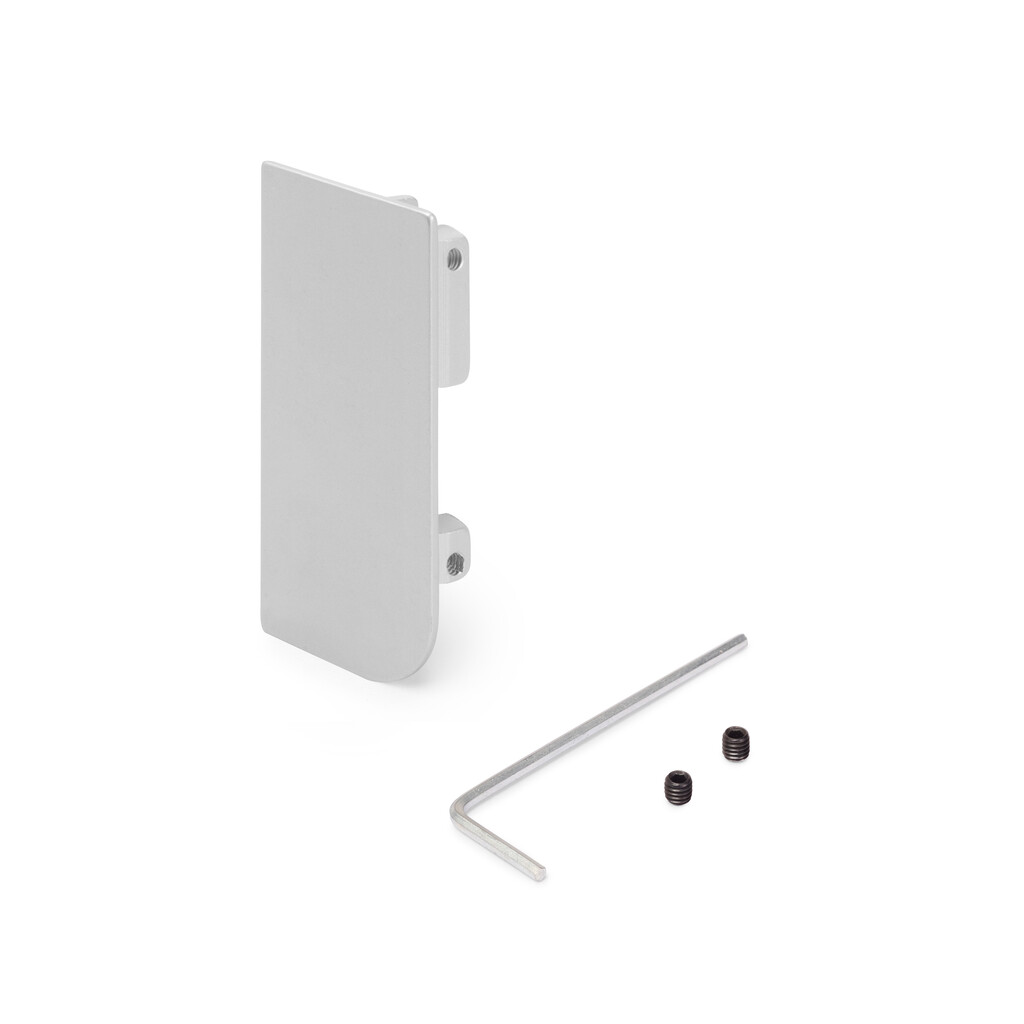 Abdeckung Gola für AufbaufProfil für Küchenmöbel, rechts, Aluminium, matt eloxiert-Primary