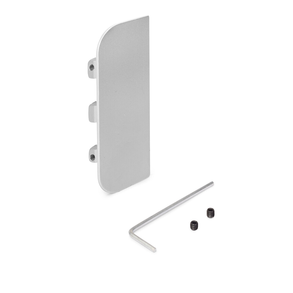 Abdeckung Gola für Zentralprofil für Küchenmöbel, geschlossen, Aluminium, matt eloxiert-Primary