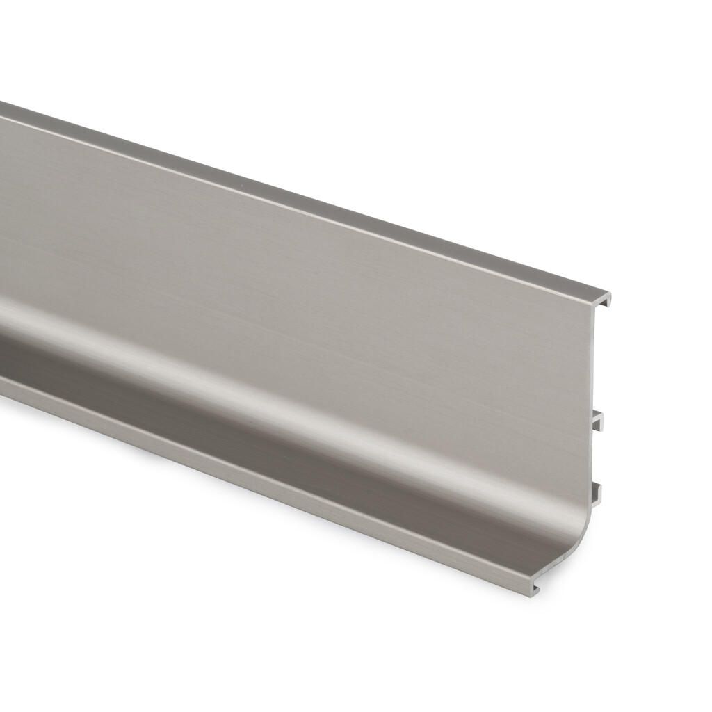 Perfil superior Gola para muebles de cocina, longitud 3,9m, Aluminio, Anodizado inox-Primary