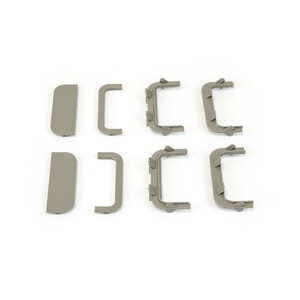 Kit of Gola Central profile accessories for kitchen furniture, Plastic, Stainless steel/gold effect product photo