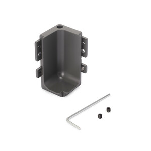 innere Eckverbindung Gola f&uuml;r Aufbauprofil f&uuml;r K&uuml;chenm&ouml;bel, Aluminium, Anthrazitgrau Produktfoto