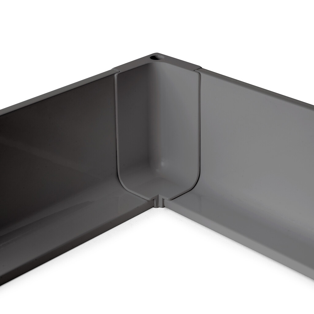 innere Eckverbindung Gola für Aufbauprofil für Küchenmöbel, Aluminium, Anthrazitgrau-3