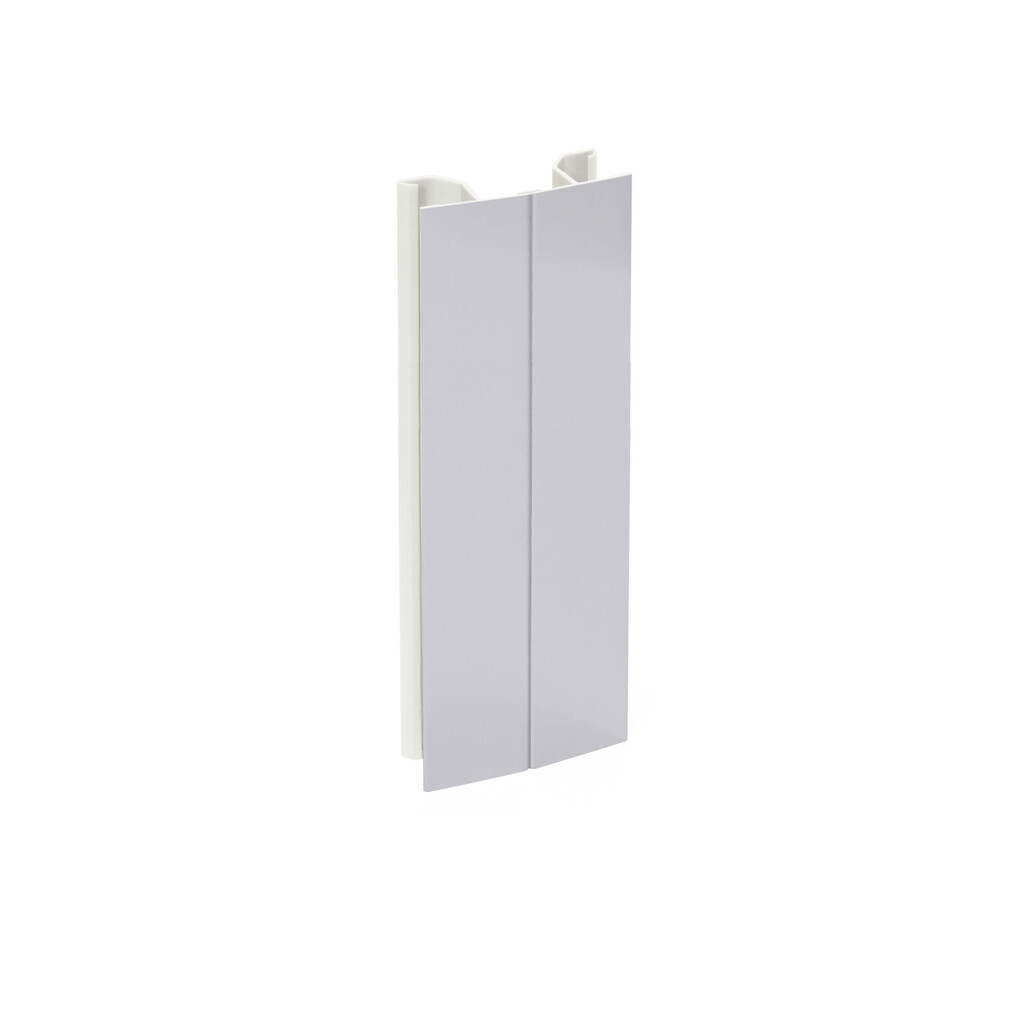 Flexible corner for kitchen Plinth Plasline, height 150mm, Aluminium, White painted-Primary