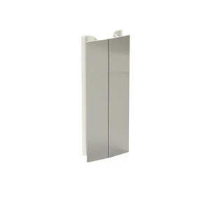 &Aacute;ngulo flexible para z&oacute;calo de cocina Plasline, altura 150mm, Aluminio, Anodizado satinado foto del producto