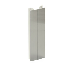 Angolo flessibile per zoccolo da cucina Plasline, altezza 180 mm, Alluminio, Anodizzato satinato foto del prodotto