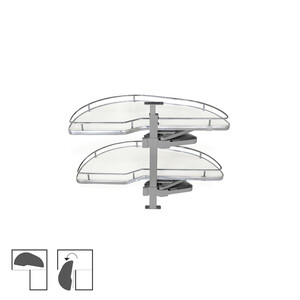 Ecksystem Lake f&uuml;r K&uuml;chenm&ouml;bel, links, Stahl und Verschiedene, weiss lackiert Produktfoto