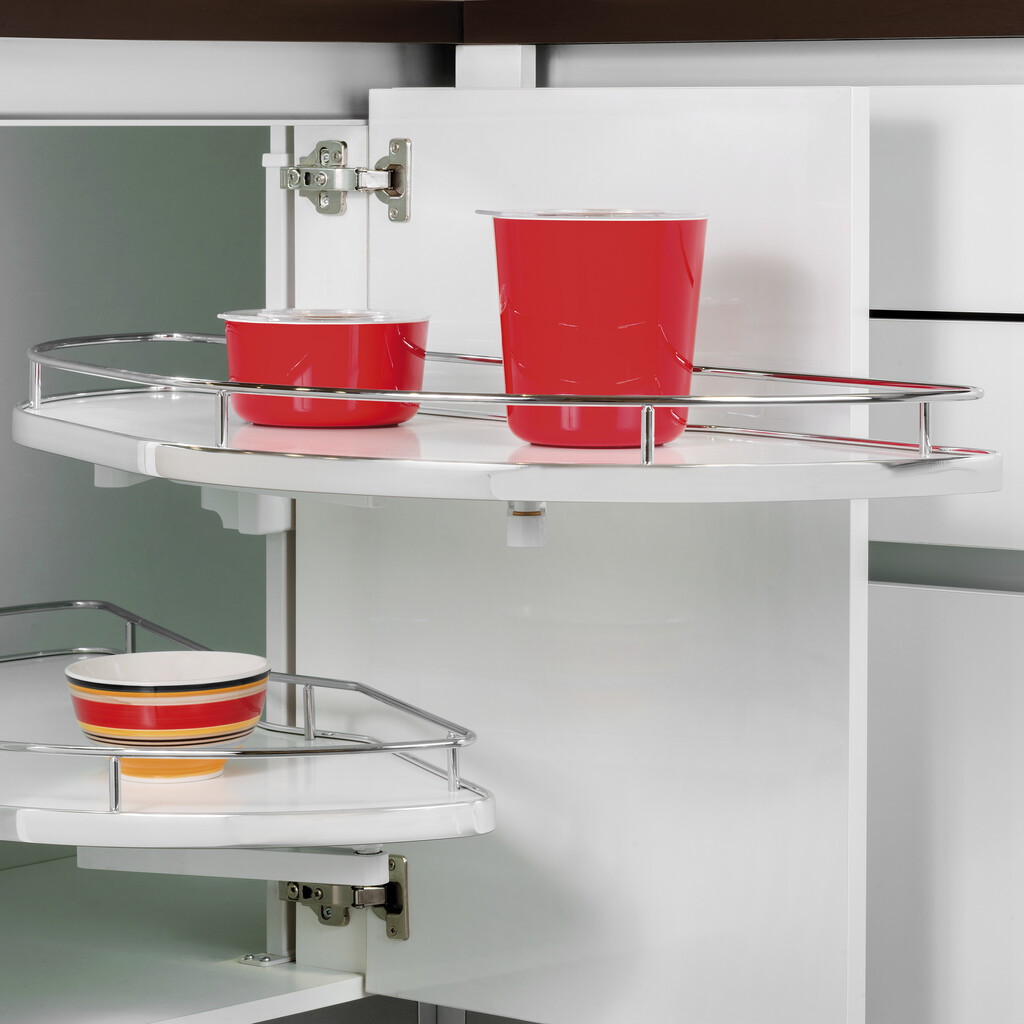 Ecksystem Lake für Küchenmöbel, links, Stahl und Verschiedene, weiss lackiert-2