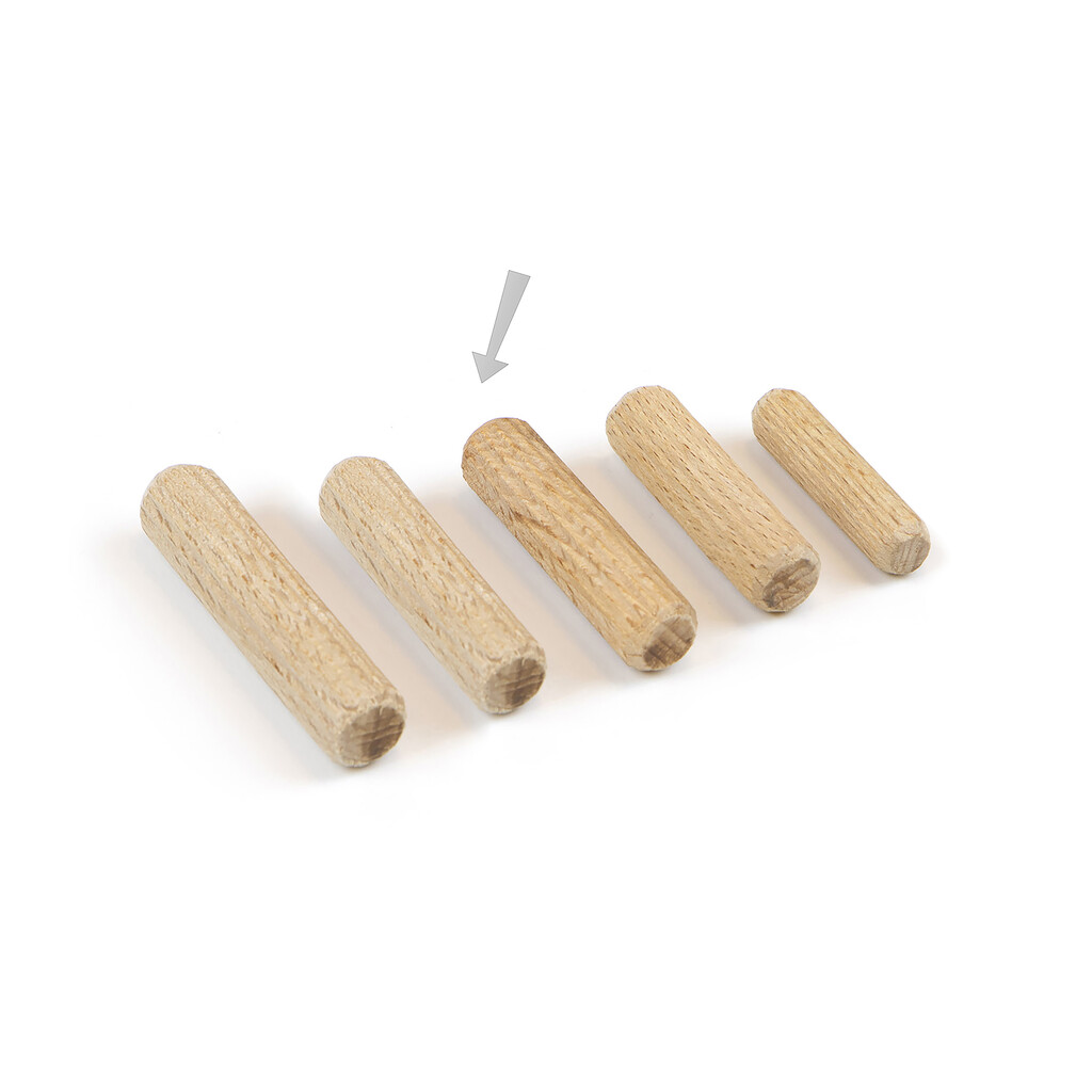 Press-fit dowel system, diametre 8x35mm, Beech wood-2