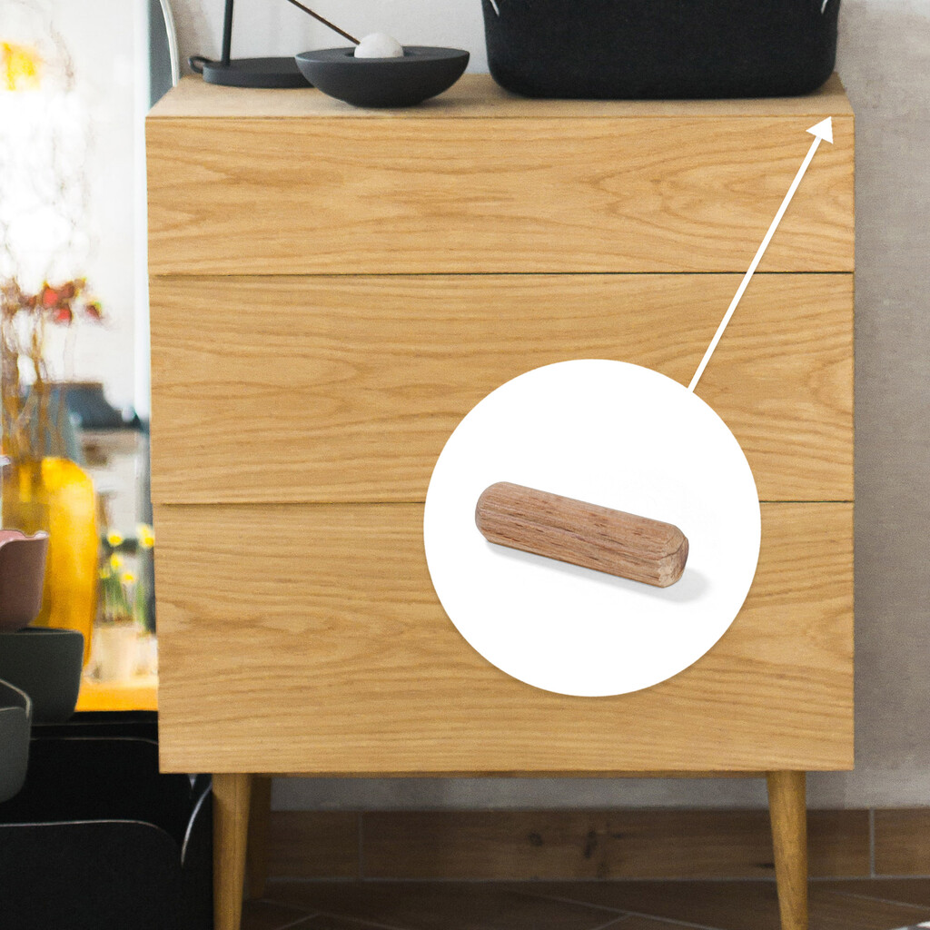Press-fit dowel system, diametre 8x35mm, Beech wood-4