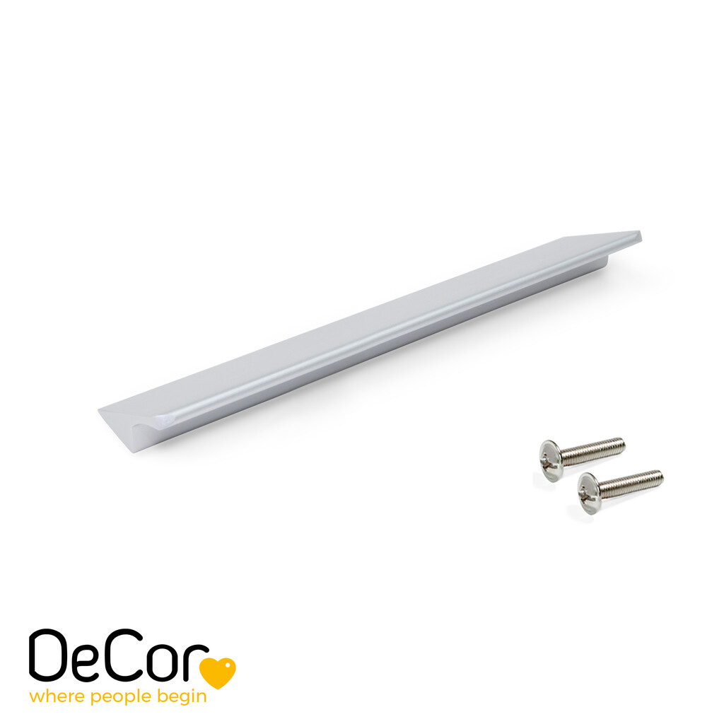 Furniture handle Torrent, L120mm, 96mm interaxis, Aluminium, Matt anodized-Primary