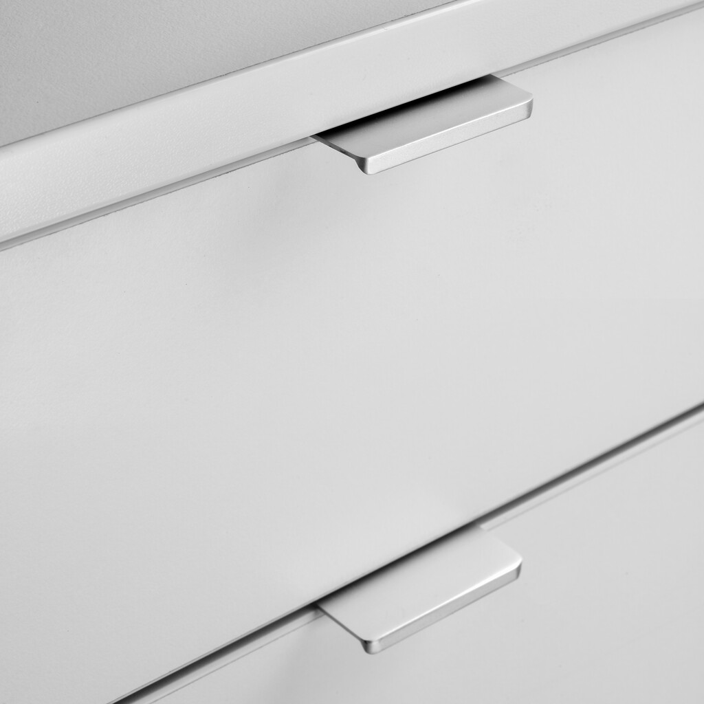Tirador para mueble Picanya, L198mm, intereje 128mm, Aluminio, Anodizado brillo-3