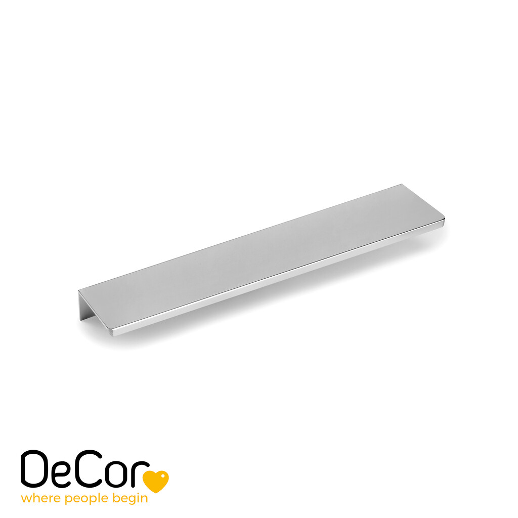 Tirador para mueble Picanya, L198mm, intereje 128mm, Aluminio, Anodizado brillo-Primary